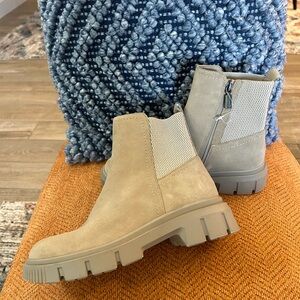 Blondo Taupe Ankle Booties